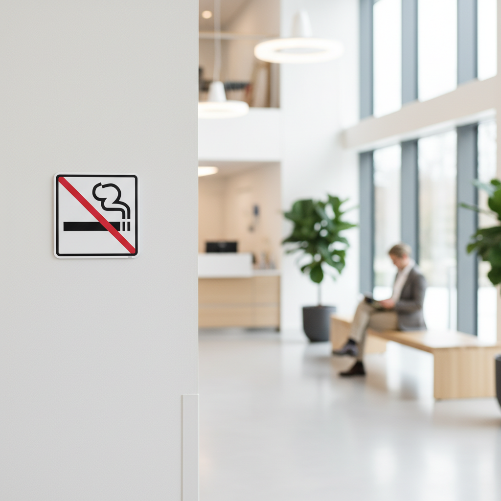 Rygning forbudt piktogram skilt - Billede 5