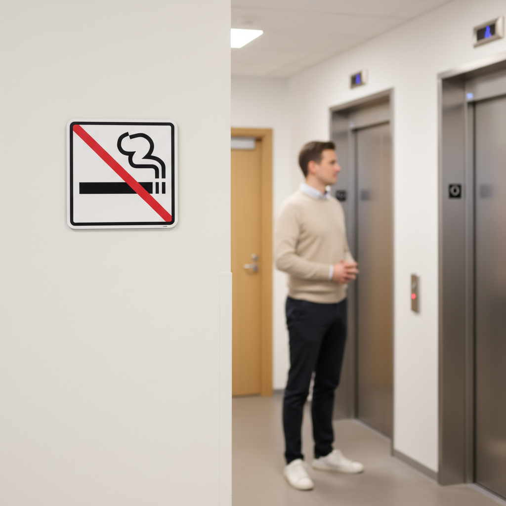 Rygning forbudt piktogram skilt - Billede 4