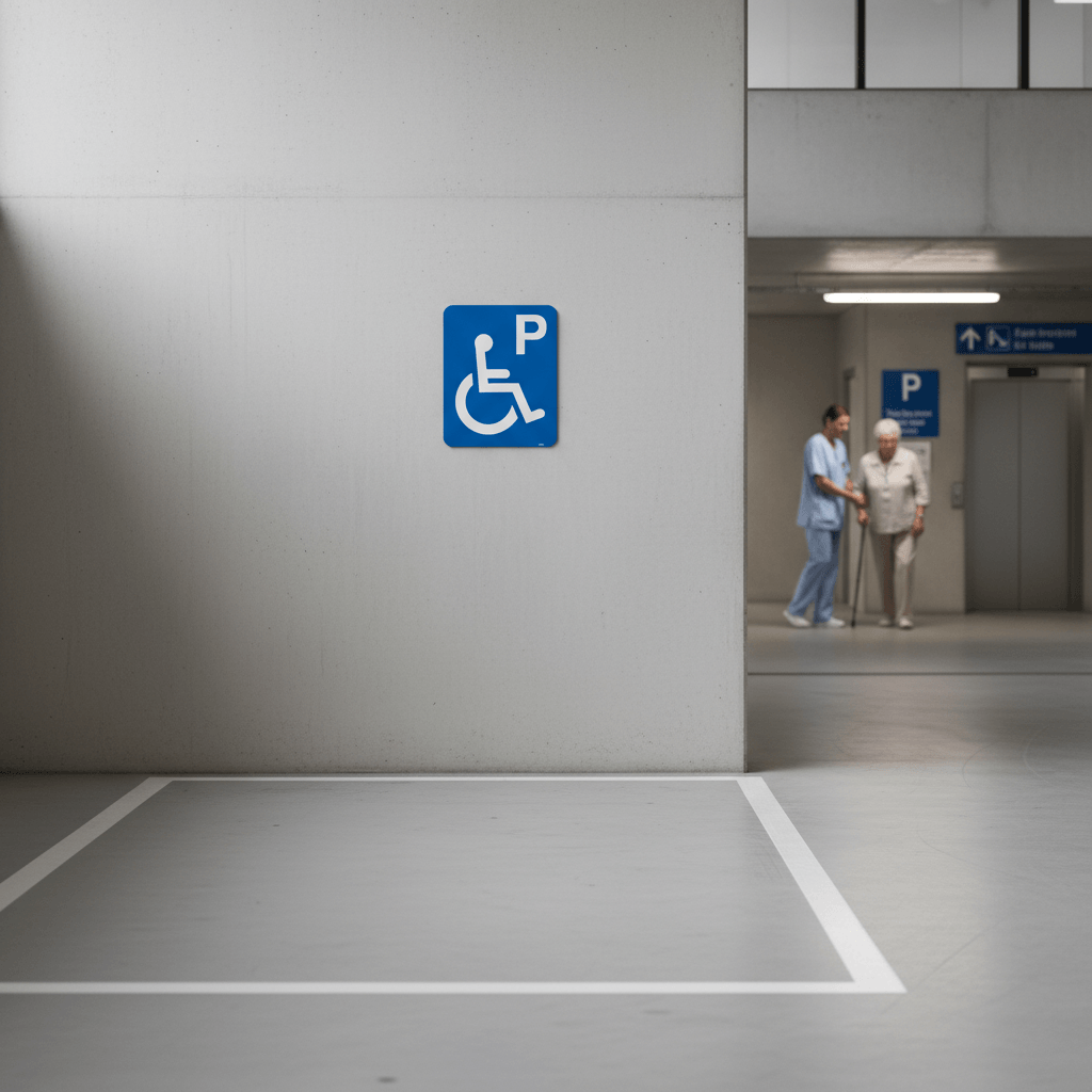 Handicap P parkerings skilt - Billede 4