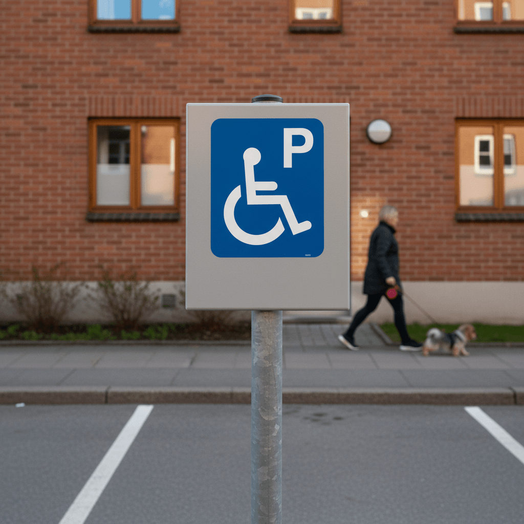 Handicap P parkerings skilt - Billede 5