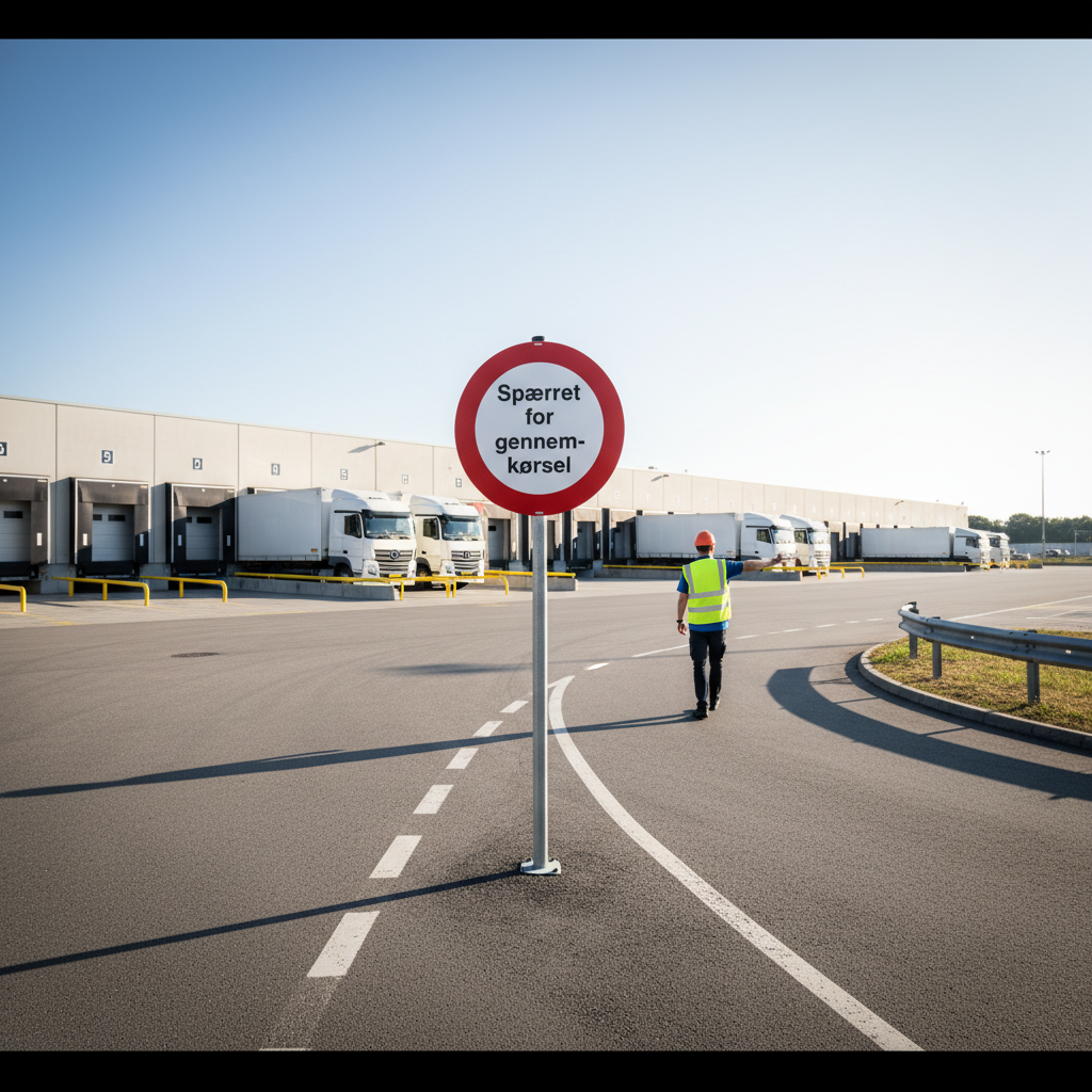 Spærret for gennemkørsel skilt - Billede 4