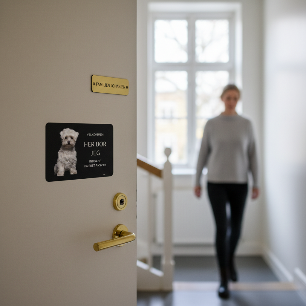 Her bor jeg skilt hund Malteser - Billede 5