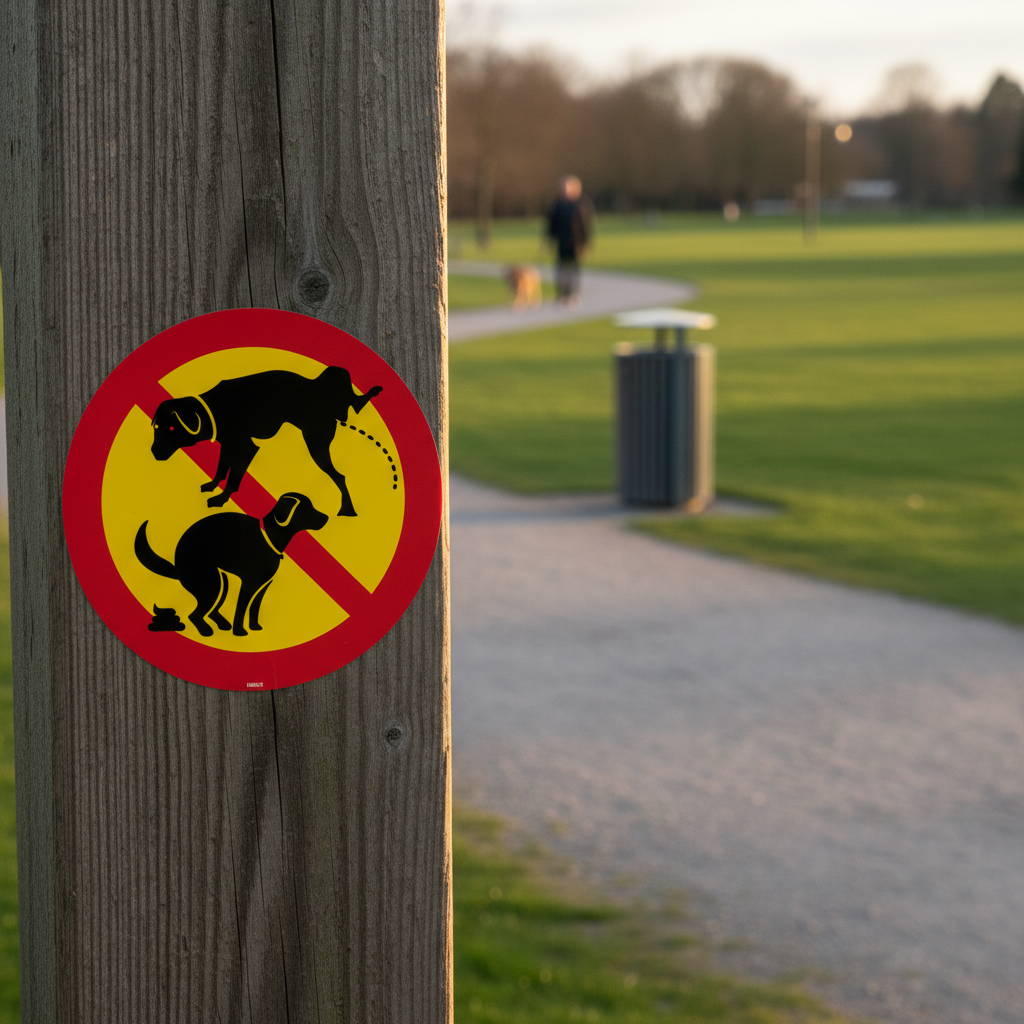Hundelorte og tisse forbudt skilt - Billede 4