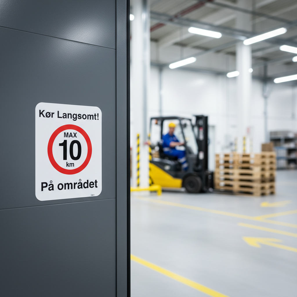 Kør langsomt max 10 km skilt - Billede 5
