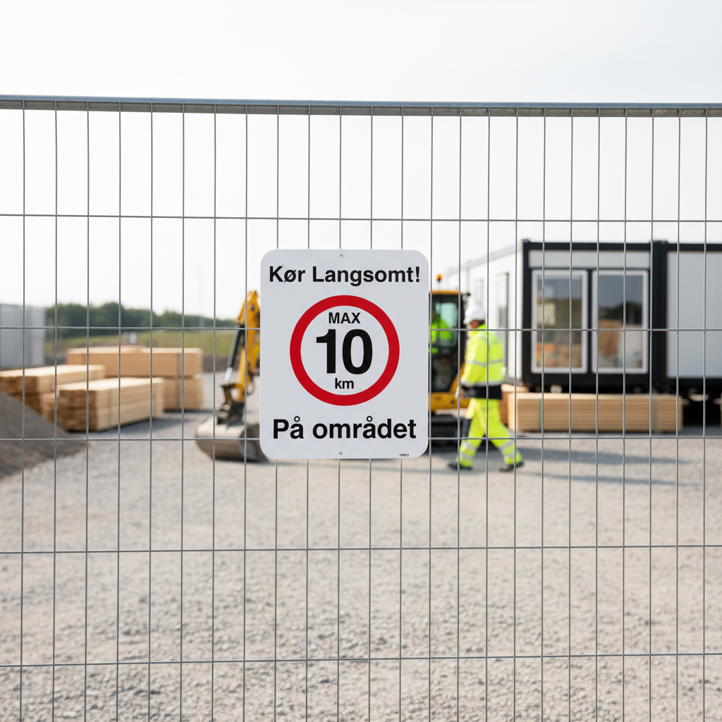 Kør langsomt max 10 km skilt - Billede 3