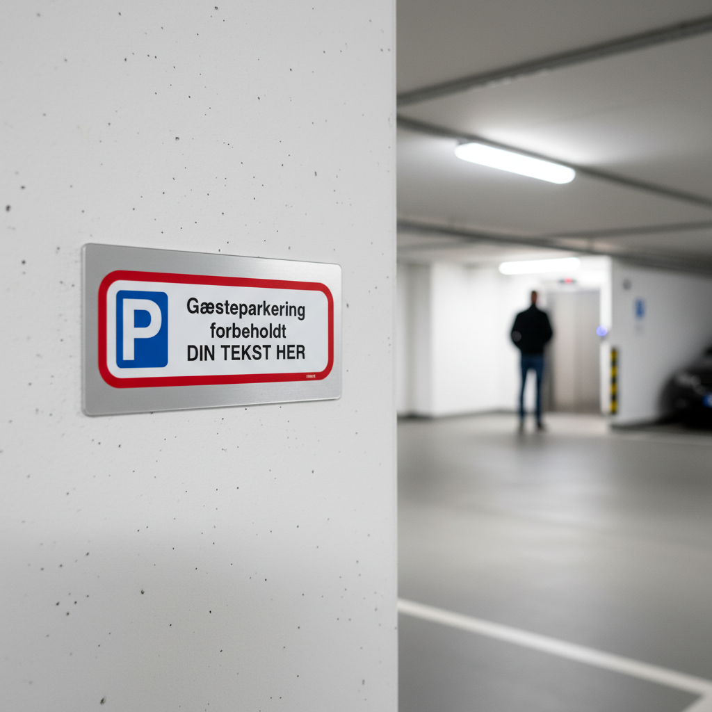 Parkering er forbeholdt beboere på dit vejnavn skilt - Billede 2