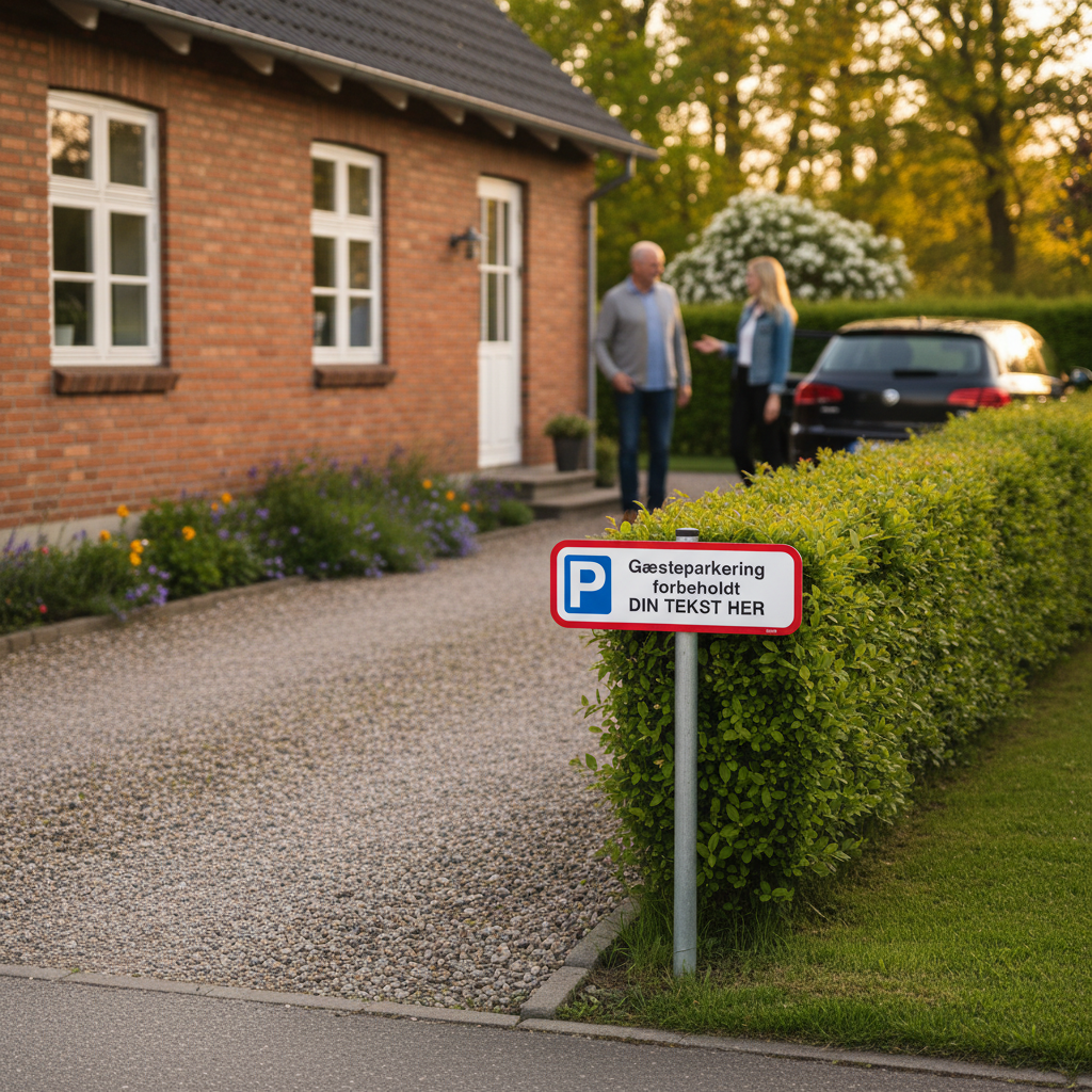 Parkering er forbeholdt beboere på dit vejnavn skilt - Billede 4