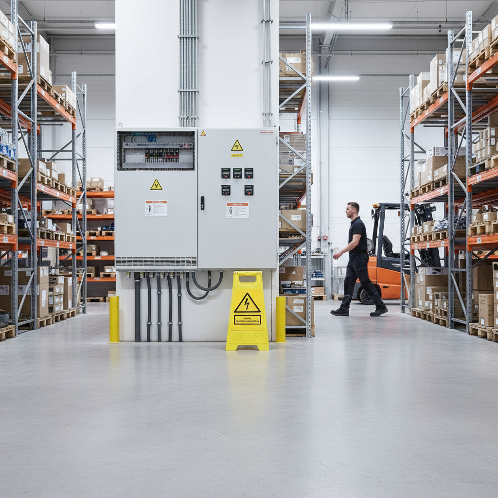 Farlig elektrisk spænding gulvskilt - Billede 4