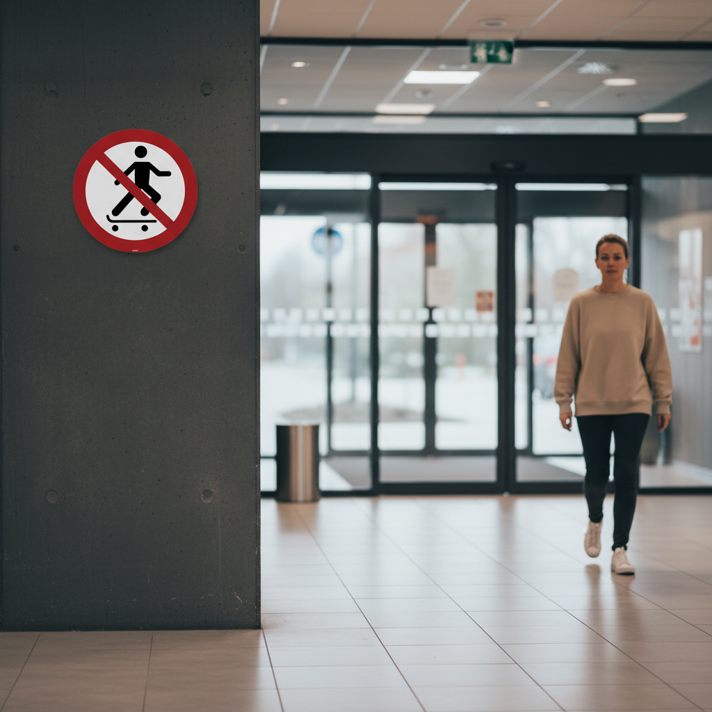 Skating forbudt skilt - Billede 3