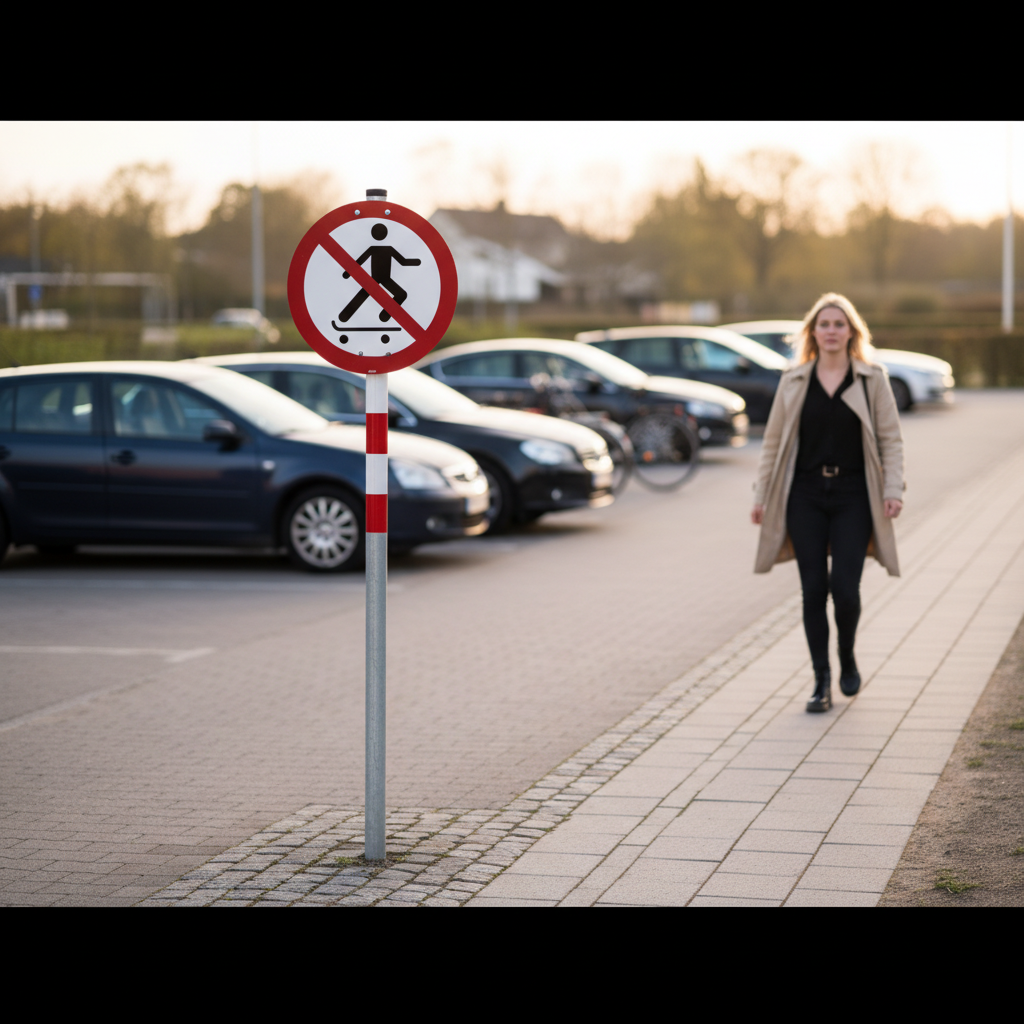 Skating forbudt skilt - Billede 5