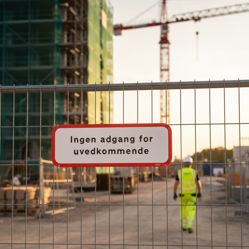 Ingen adgang for uvedkommende skilt - Billede 2