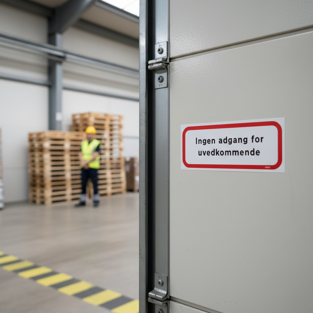 Ingen adgang for uvedkommende skilt - Billede 3