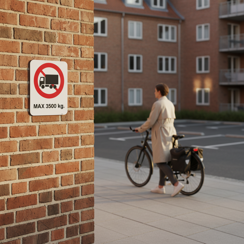Lastbil forbud max3500 kg skilt - Billede 2