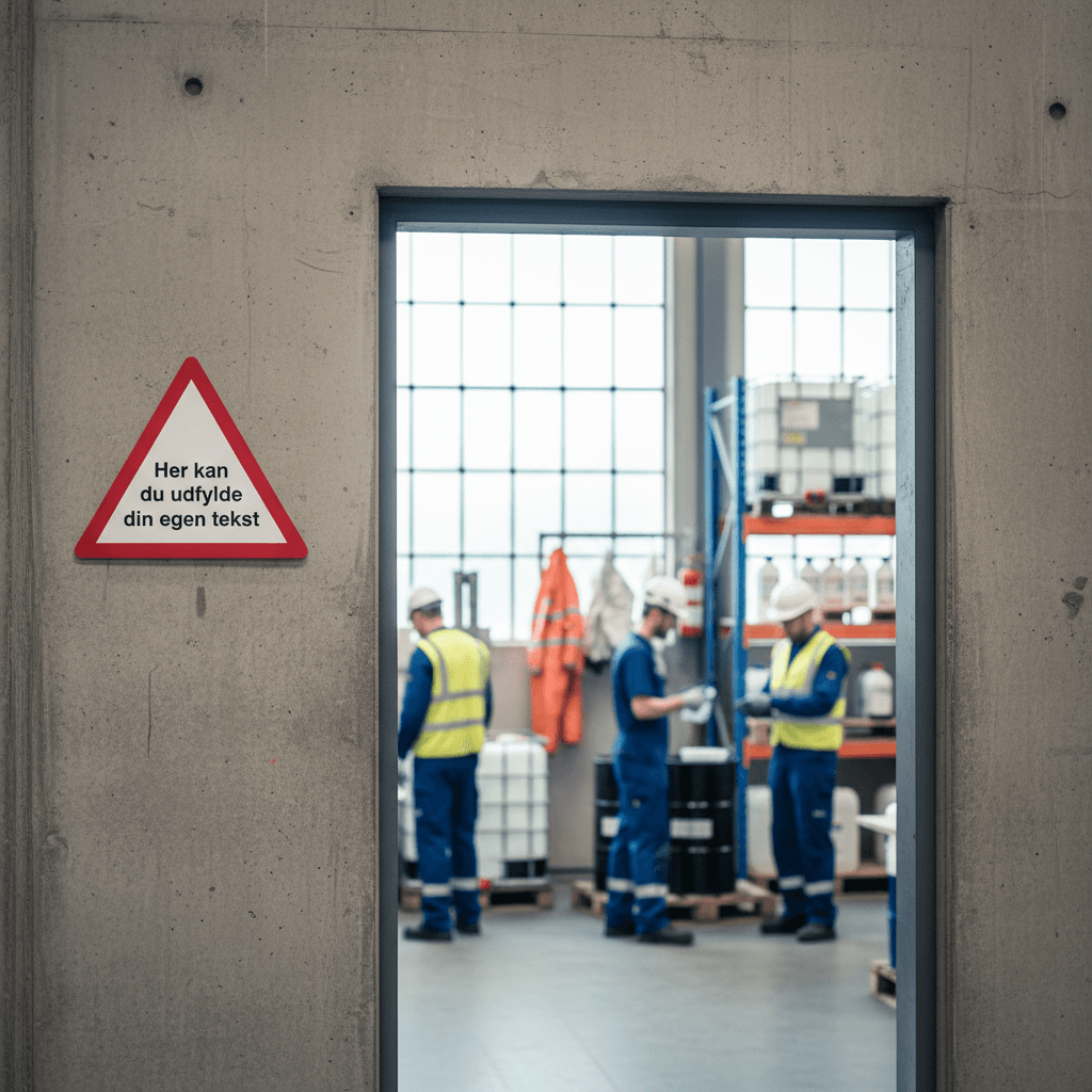 Design-selv advarselstrekant skilt - Billede 4