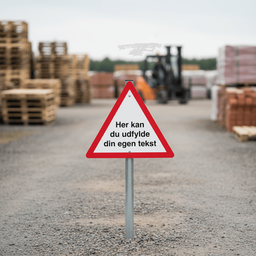 Design-selv advarselstrekant skilt - Billede 5