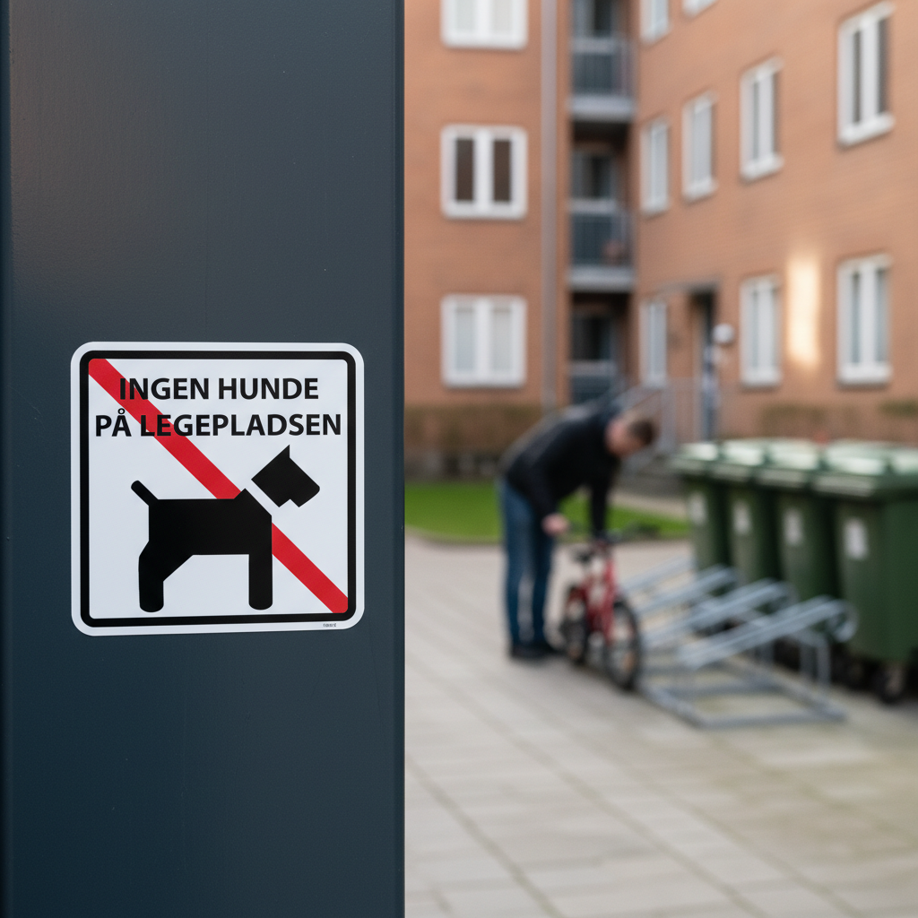 Ingen hunde på legepladsen skilt - Billede 5