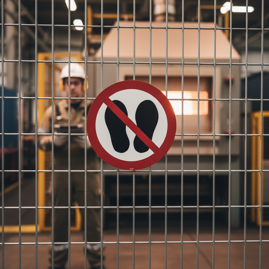 Gå eller stå ikke her skilt ISO P024 - Billede 4