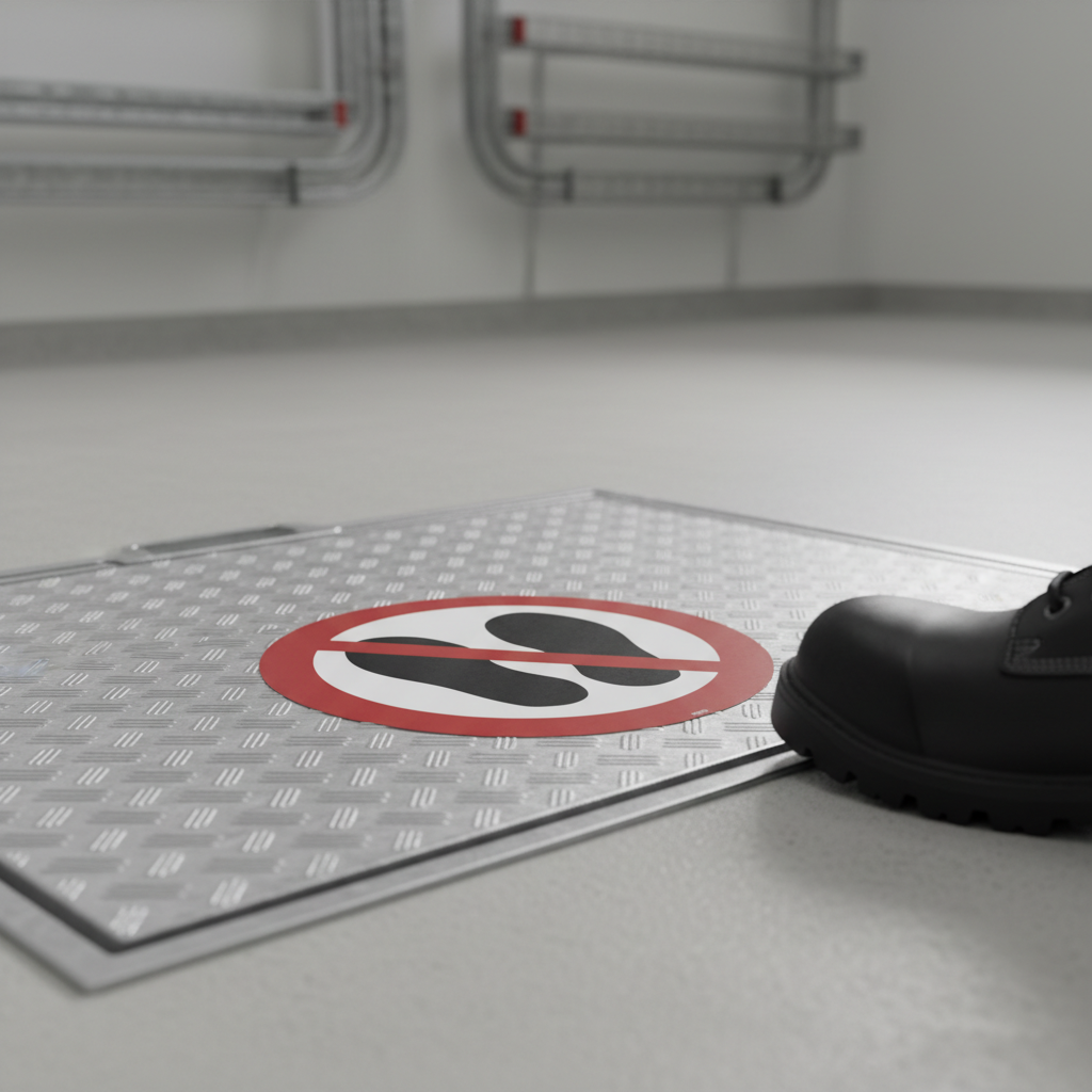 Gå eller stå ikke her skilt ISO P024 - Billede 3