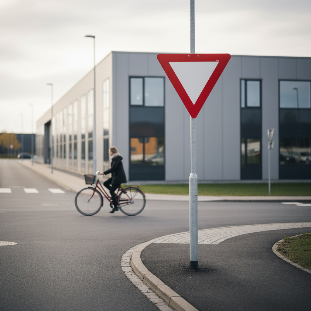 B11 Vigepligt skilt - Billede 2