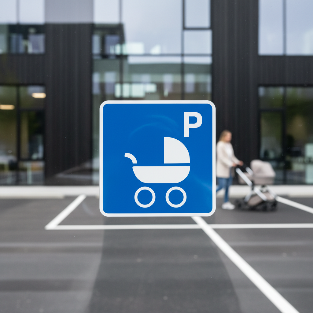 Barnevognsparkerings skilt - Billede 2