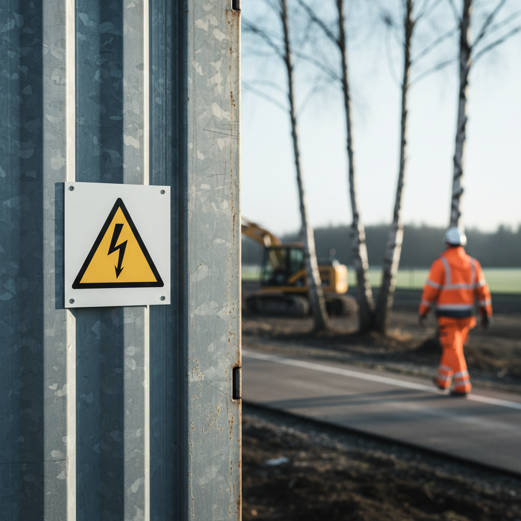 Elektricitet skilt ISO W012 - Billede 2