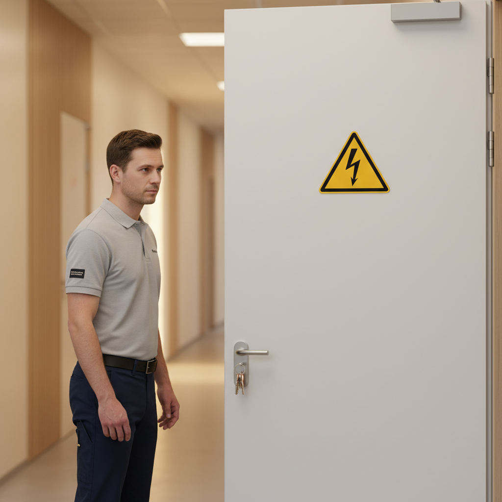 Elektricitet skilt ISO W012 - Billede 4