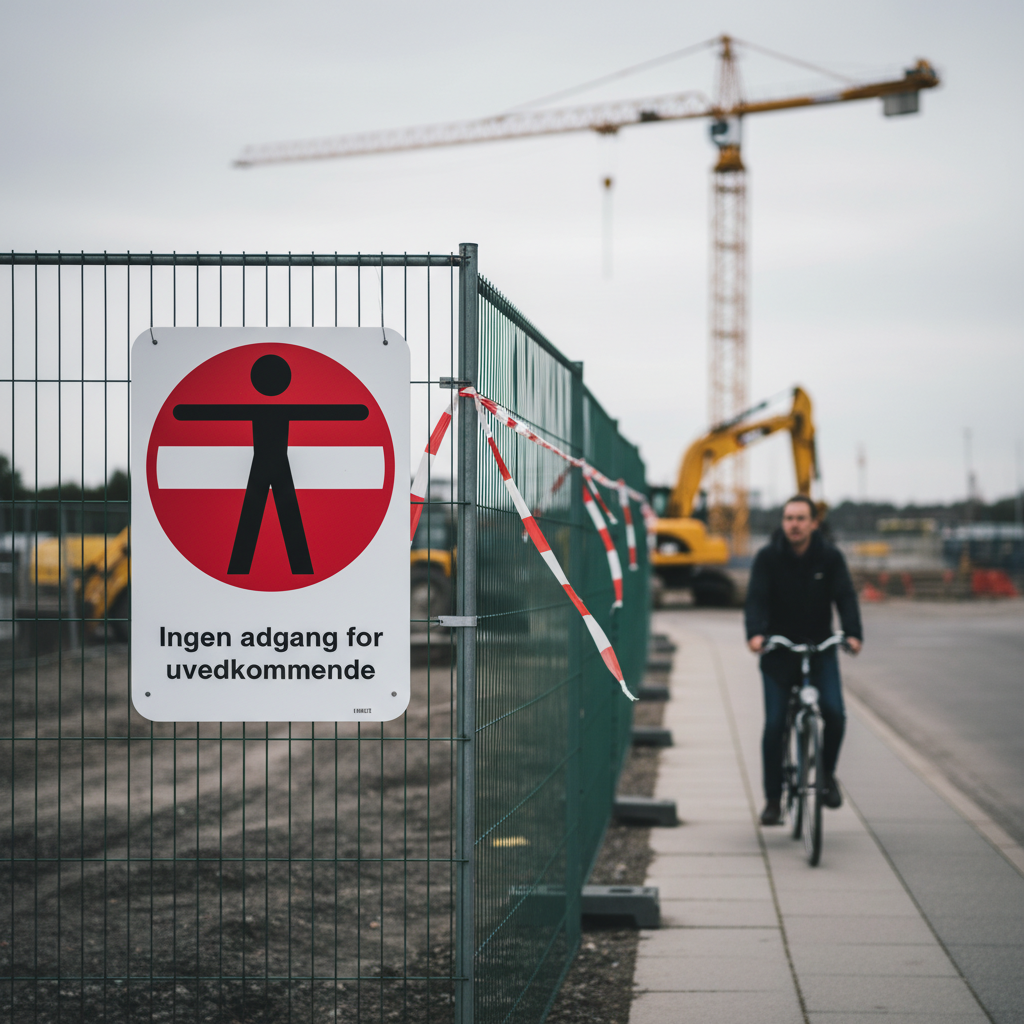 Ingen adgang for uvedkommende skilt - Billede 3