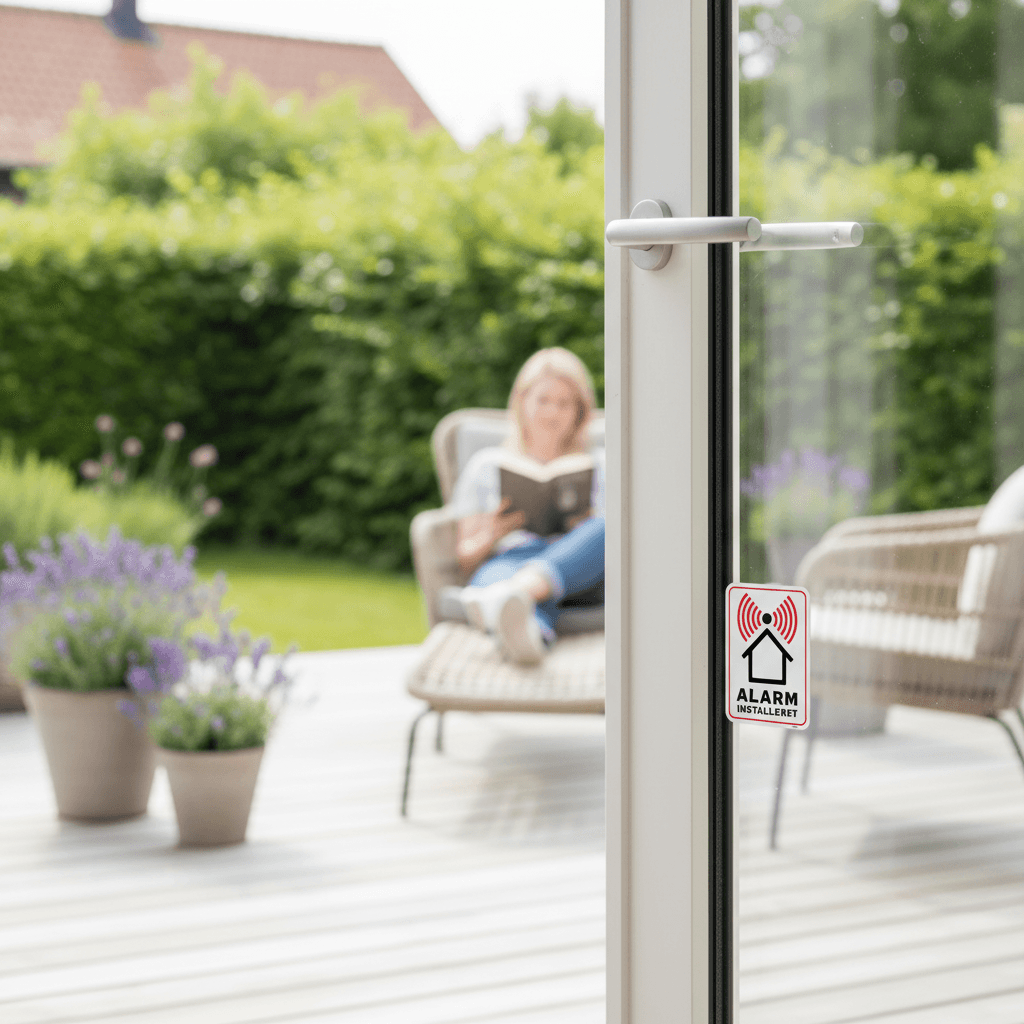 Alarmskilt - Alarm installeret skilt - Billede 2