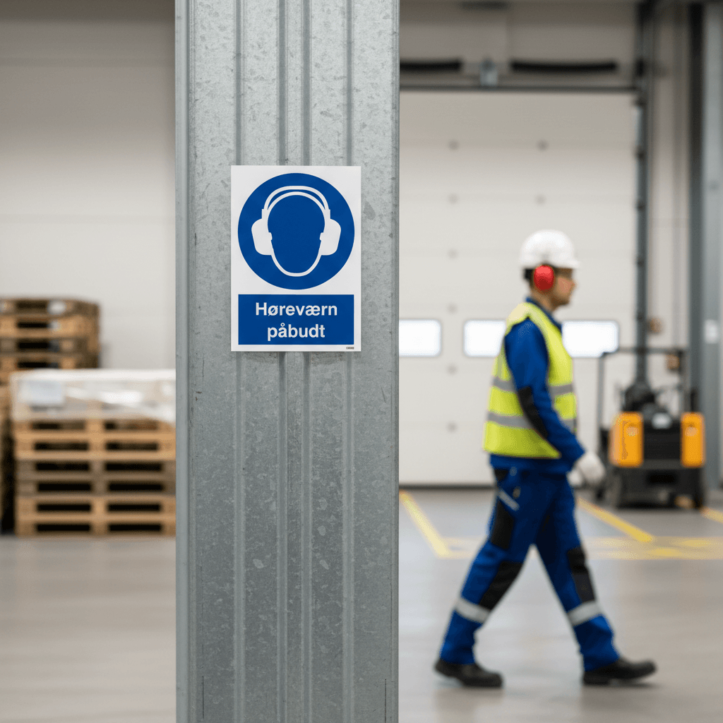 Høreværn påbudt skilt - Billede 5