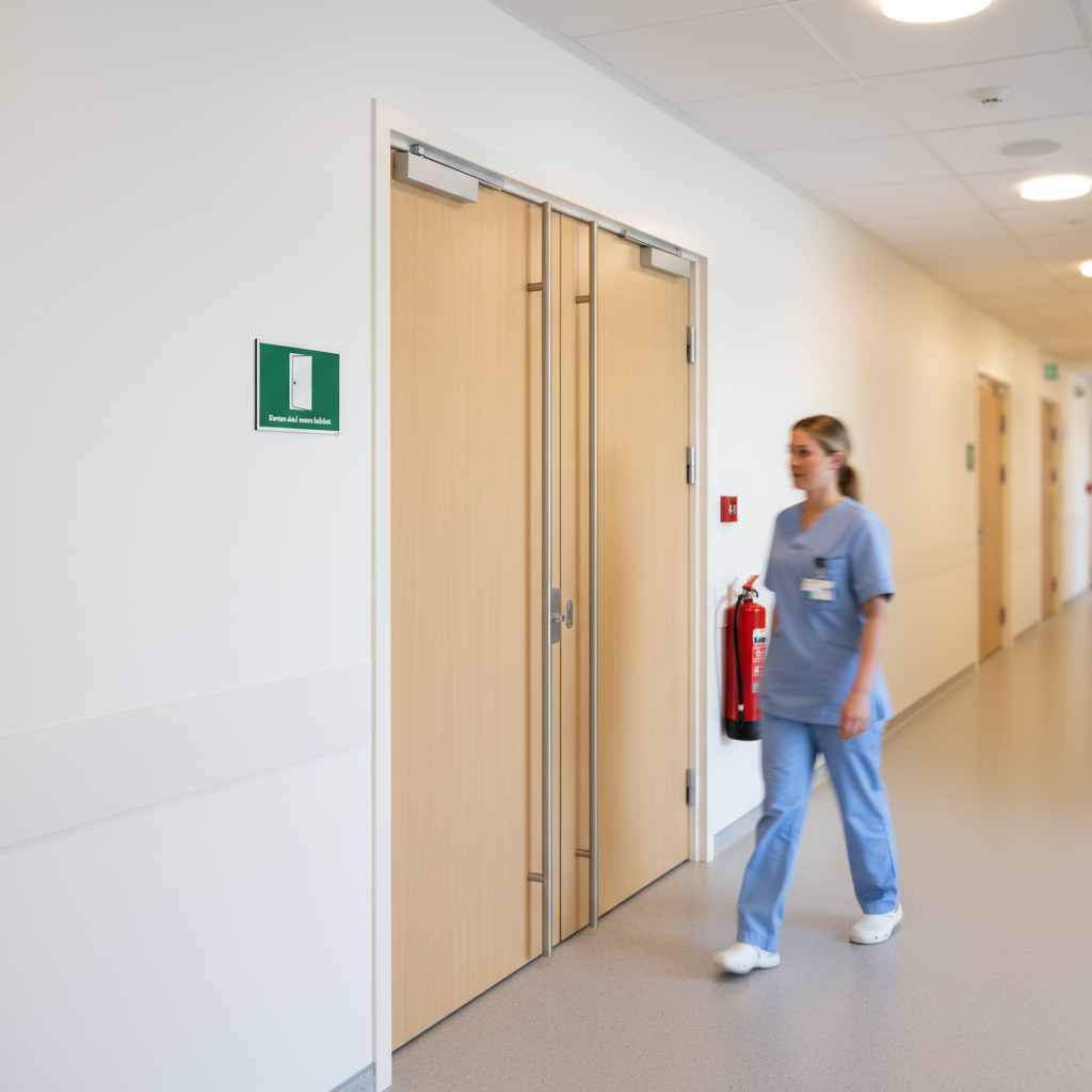 Døren skal være lukket skilt - Billede 2