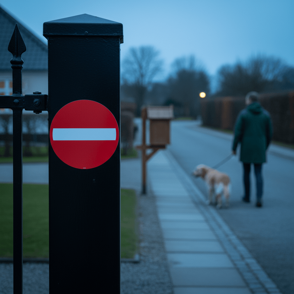 C19 Indkørsel forbudt skilt - Billede 2