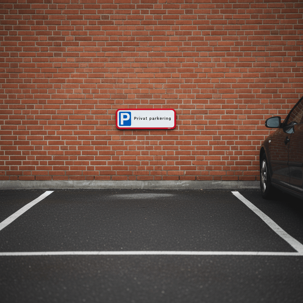 Privat parkering skilt - Billede 6