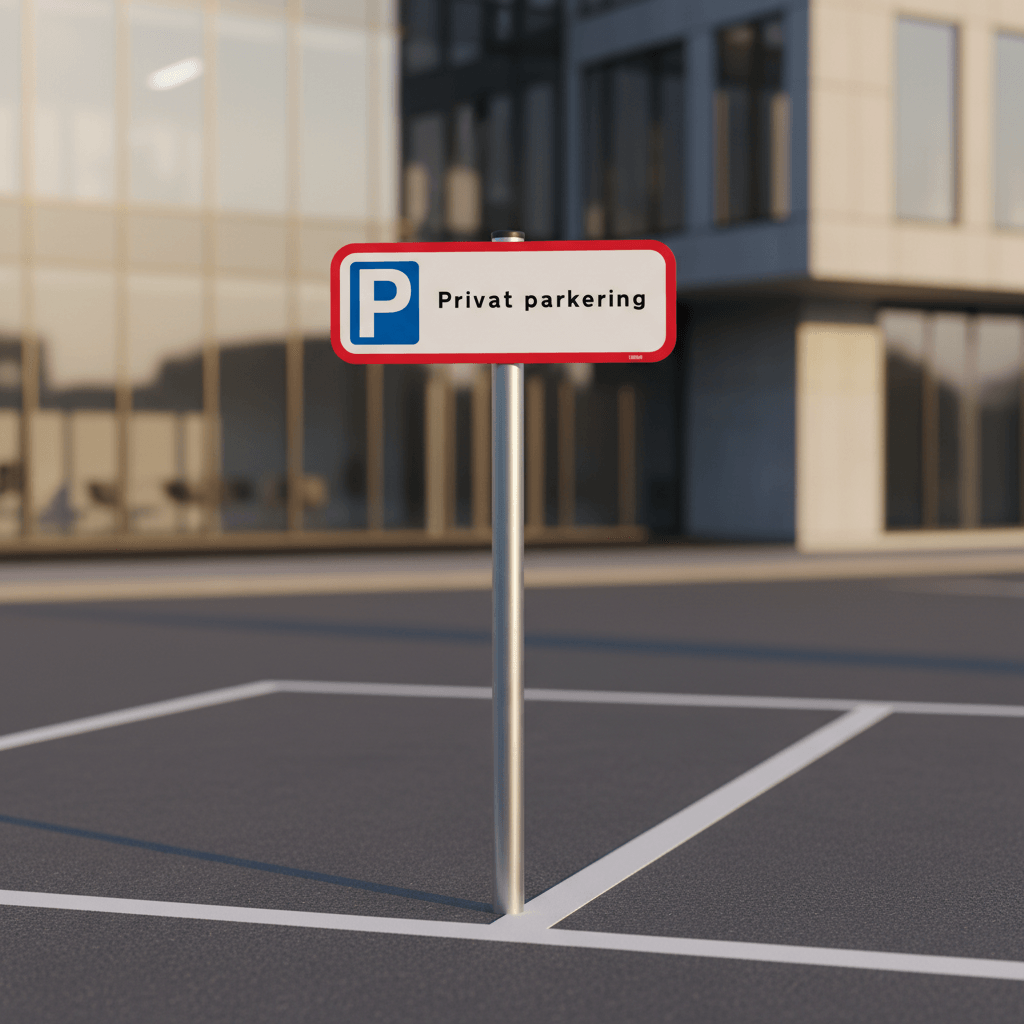 Privat parkering skilt - Billede 3