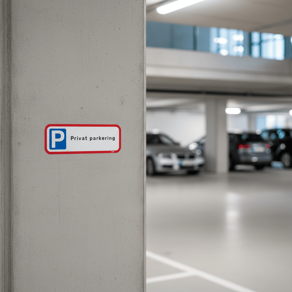Privat parkering skilt - Billede 8