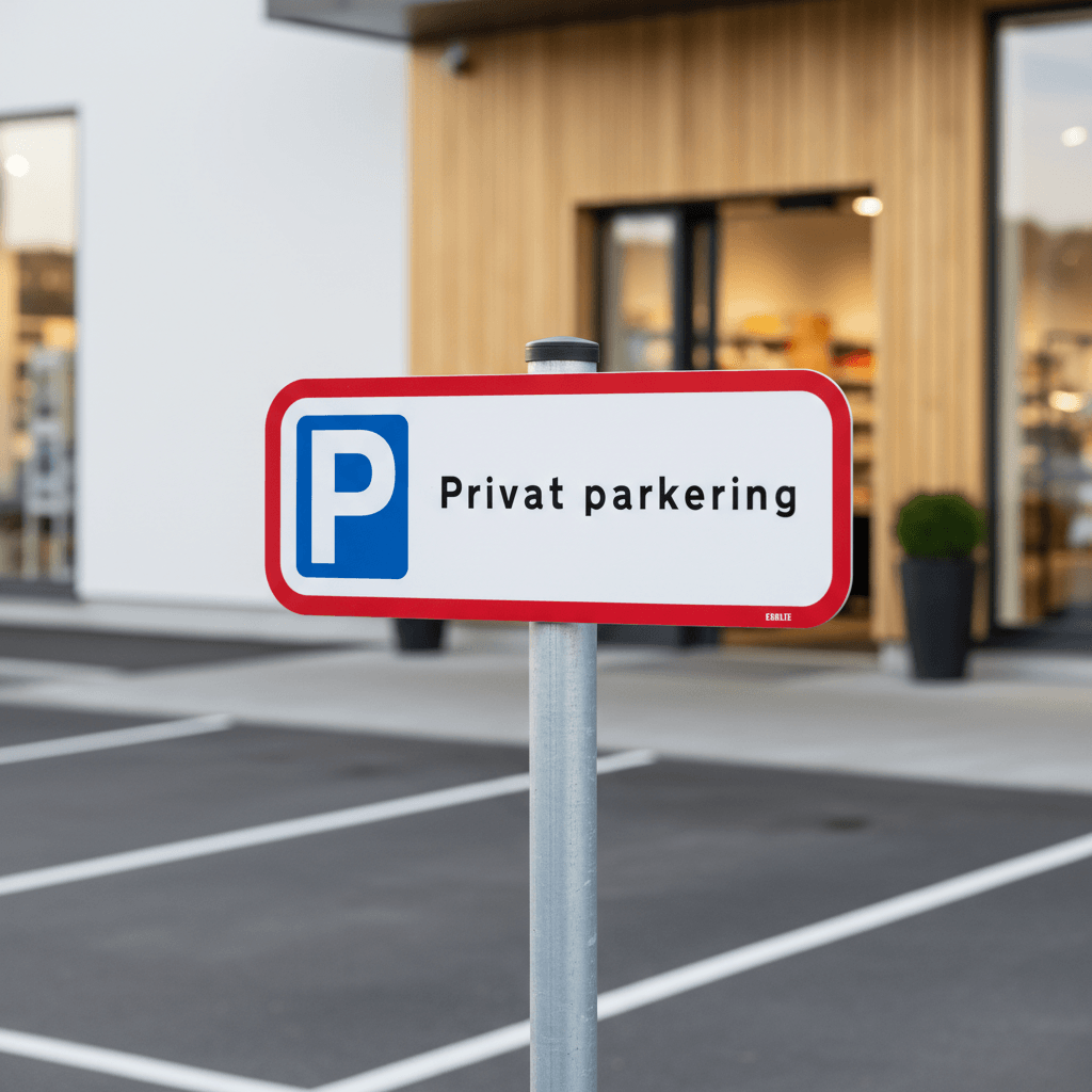 Privat parkering skilt - Billede 7
