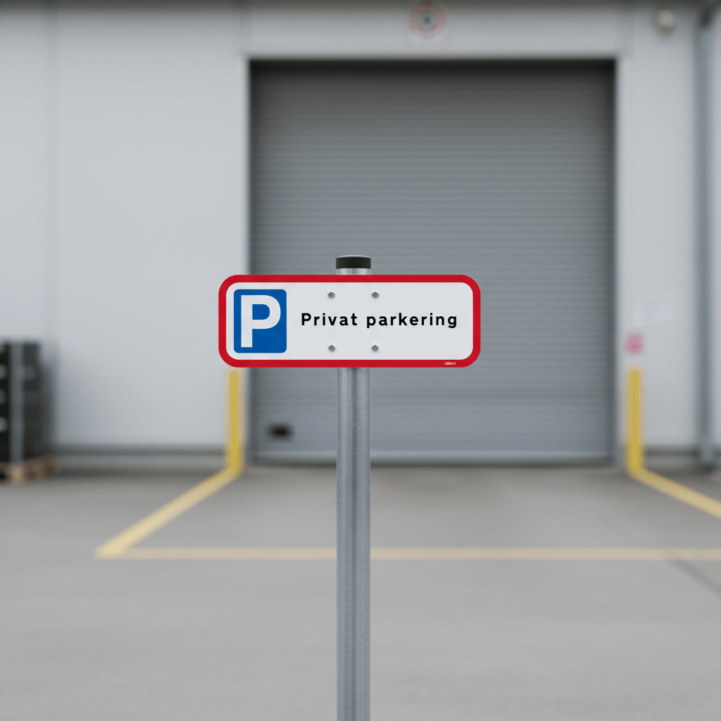 Privat parkering skilt - Billede 2