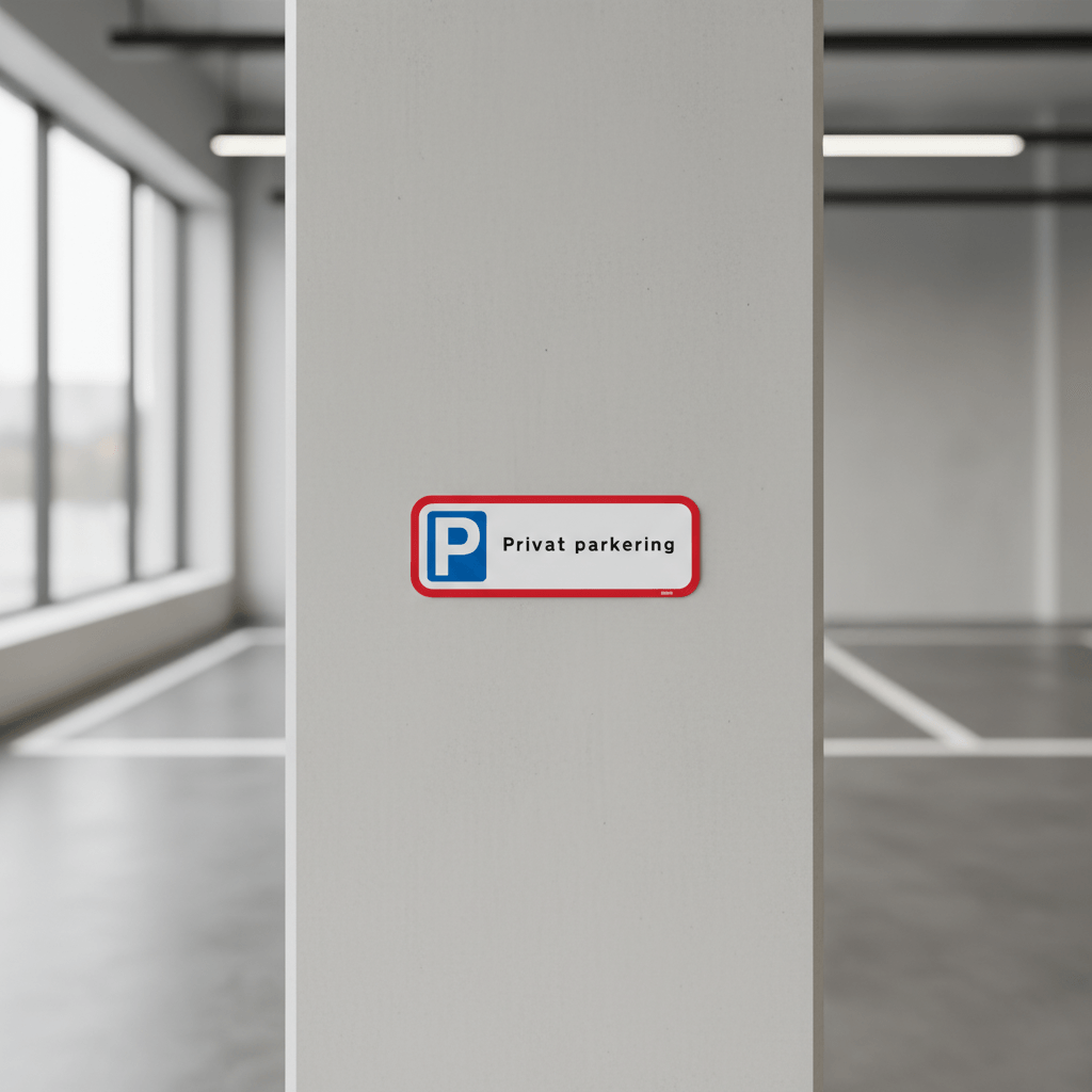 Privat parkering skilt - Billede 4