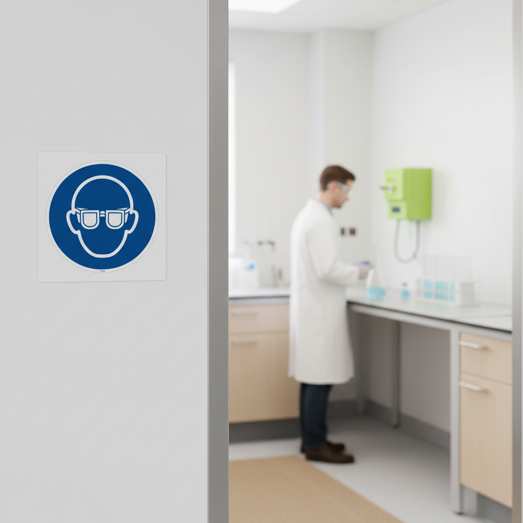 M004 Øjenværn påbudt skilt - Billede 4