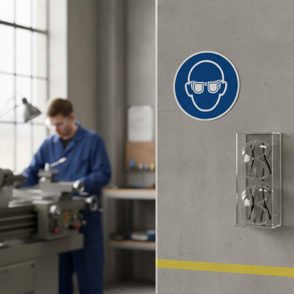 M004 Øjenværn påbudt skilt - Billede 5