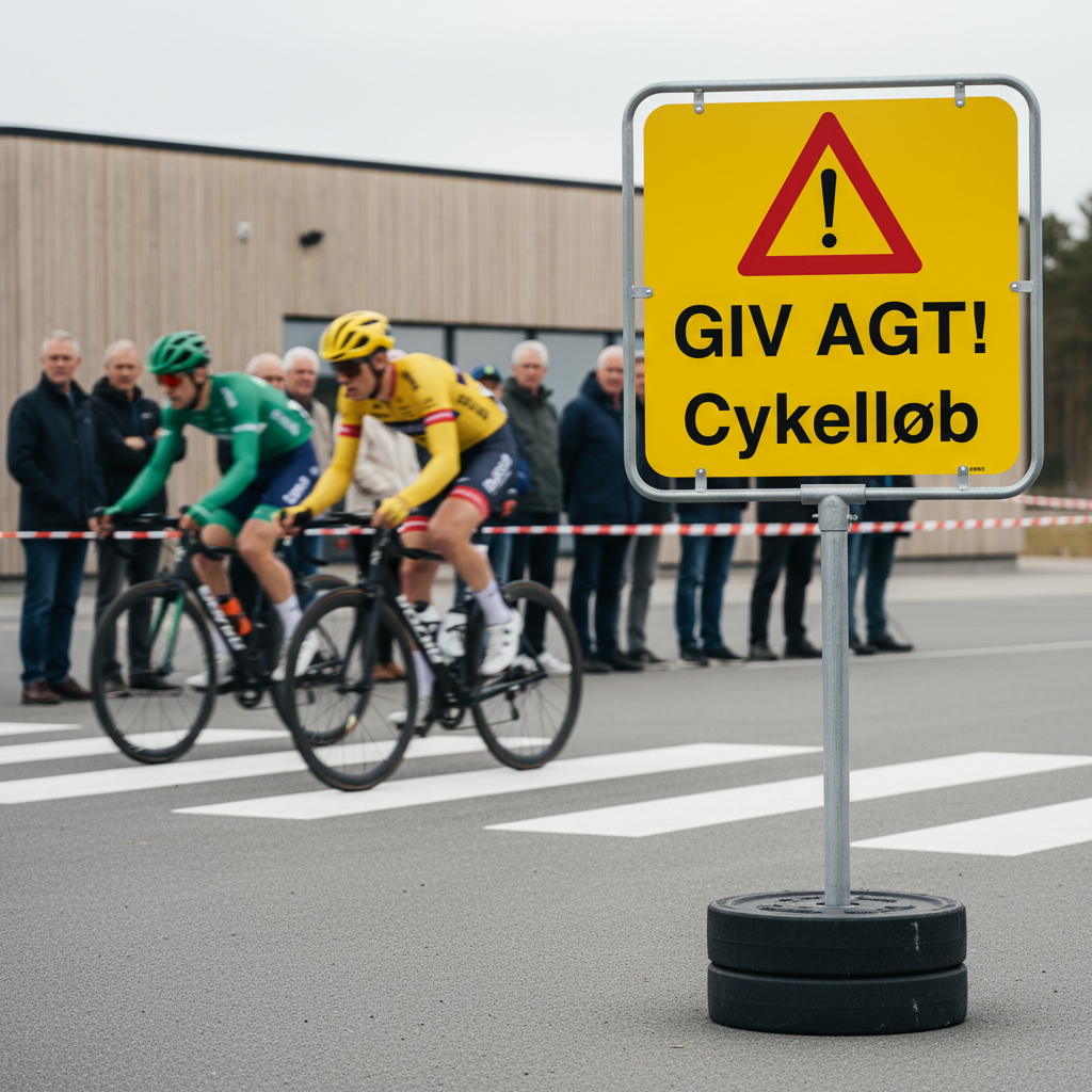 Giv agt! Cykelløb skilt - Billede 2