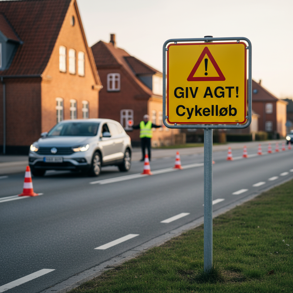 Giv agt! Cykelløb skilt - Billede 5