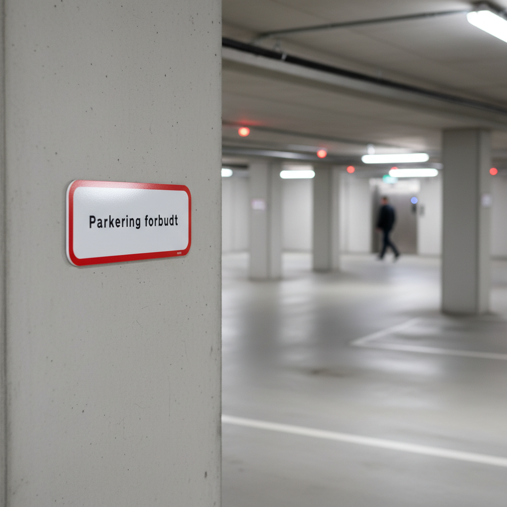 Parkering forbudt skilt - Billede 2