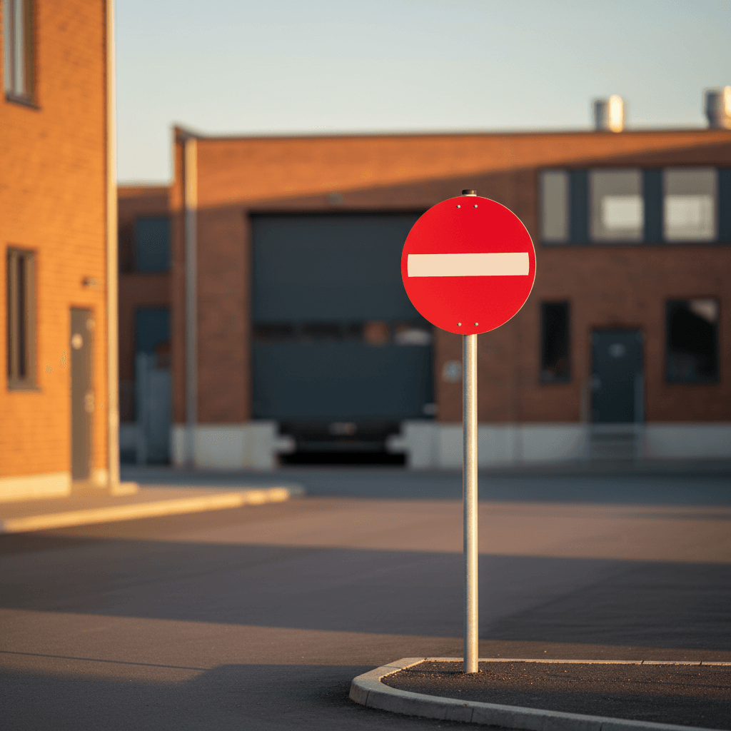 C19 - Indkørsel forbudt skilt - Billede 4