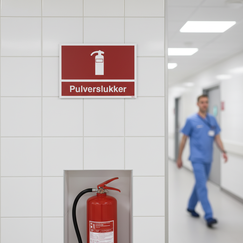 Pulverslukker skilt - Billede 4