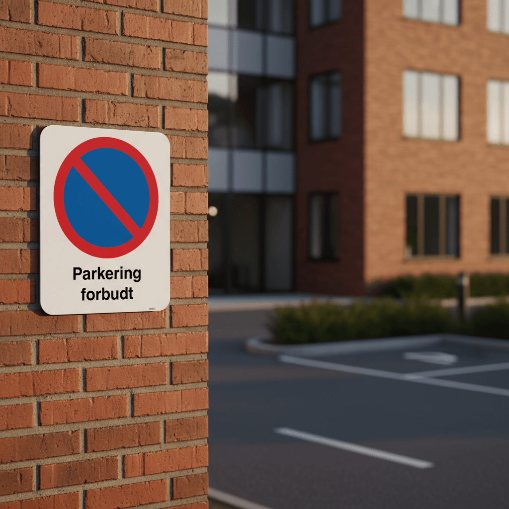 Parkering forbudt Skilt - Billede 3
