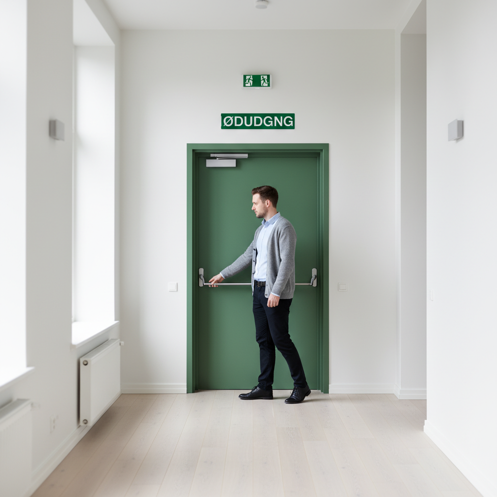 Nødudgang skilt - Billede 2