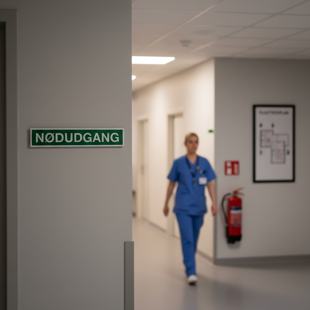 Nødudgang skilt - Billede 5