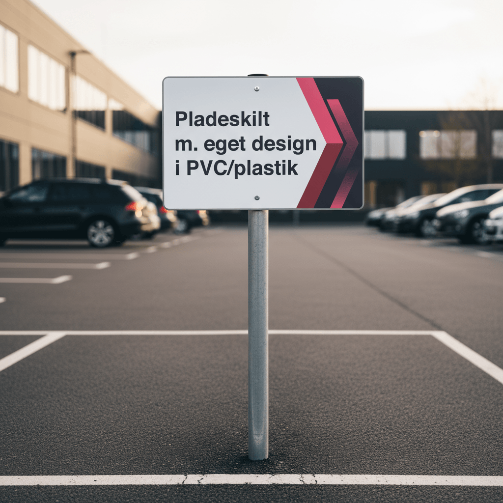 Pladeskilt i PVC (Plastik) med eget design - Billede 4