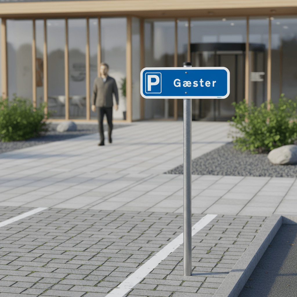 P Gæster skilt parkeringsskilt - Billede 4
