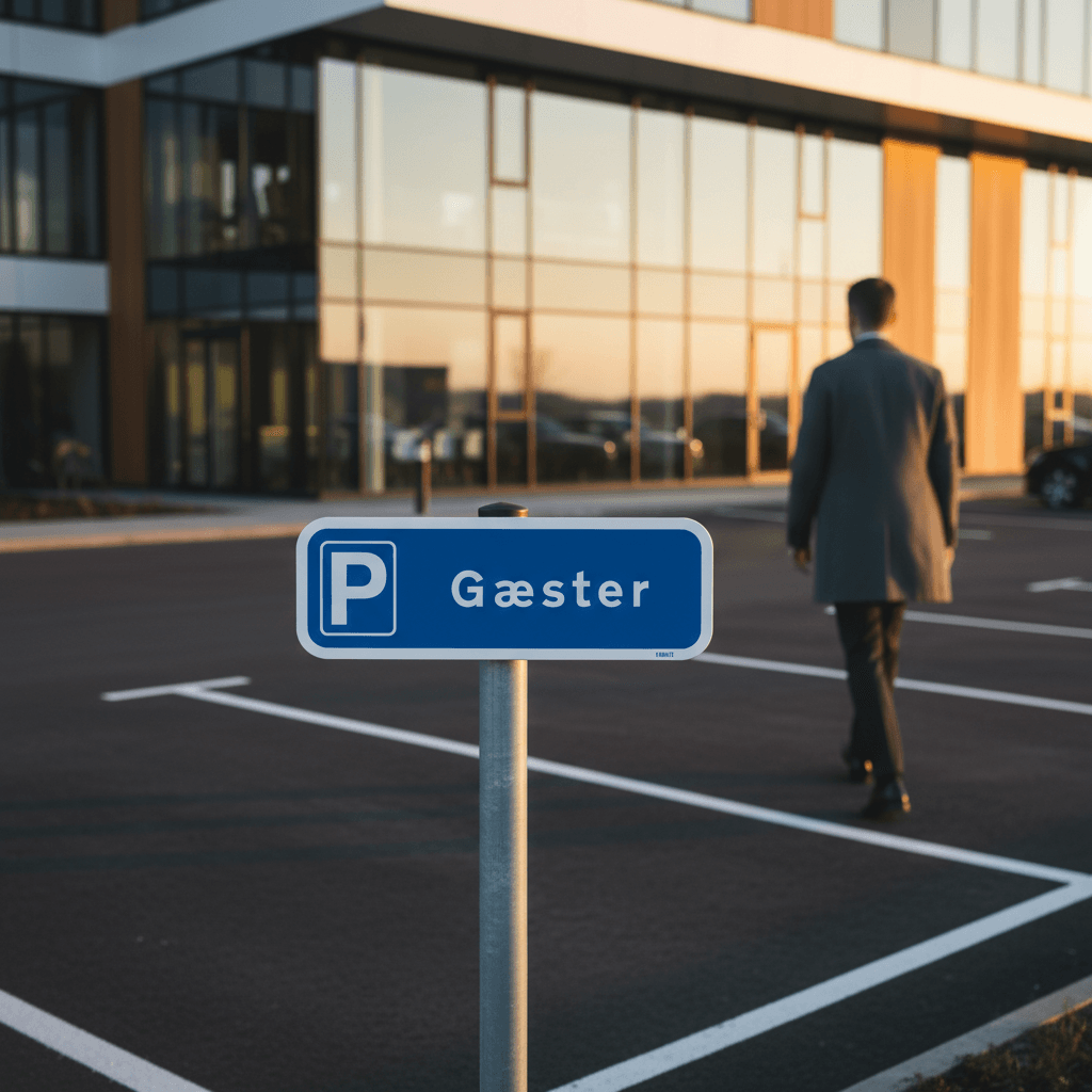 P Gæster skilt parkeringsskilt - Billede 2